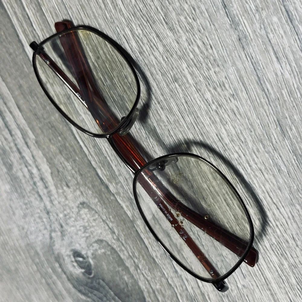 Ray-Ban RB 6127 2511‎ Eyeglass Frames 52-19-135 Brown Rectangular Frames Only